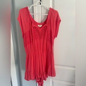 Large Pink Umgee Romper